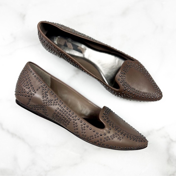 BCBG MAXAZRIA • Studded Pointed Flats • 7M - Picture 3 of 12